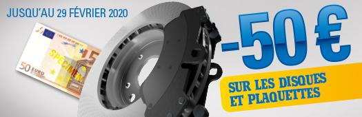 -50€ sur les disques et plaquettes