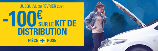 -100€ sur le kit de distribution
