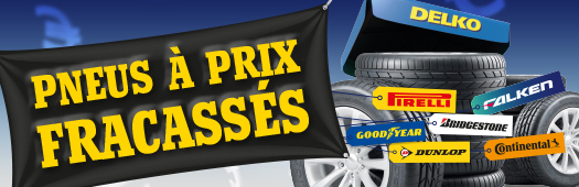 Pneus prix fracassés