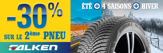 -30% sur le 2ème pneu Falken