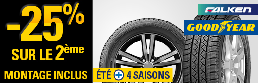 Goodyear - Falken : promo sur les pneus