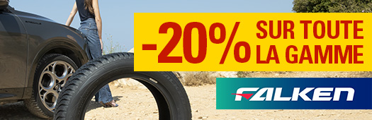 -20% sur toute la gamme pneu FALKEN été / 4 saisons